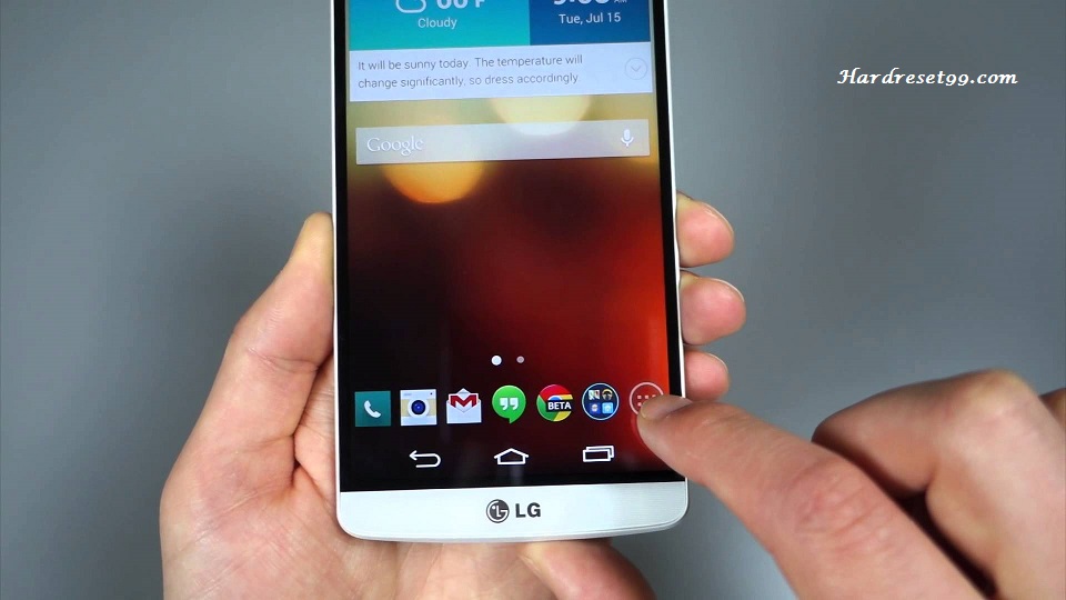 LG G3 Hard reset, Factory Reset and Password Recovery