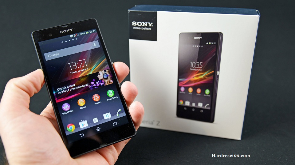 Sony Xperia Z Hard reset, Factory Reset and Password Recovery