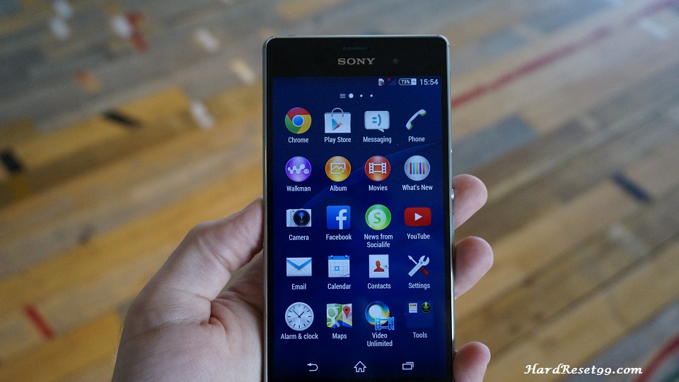 Sony Xperia Z3 Hard reset, Factory Reset and Password Recovery