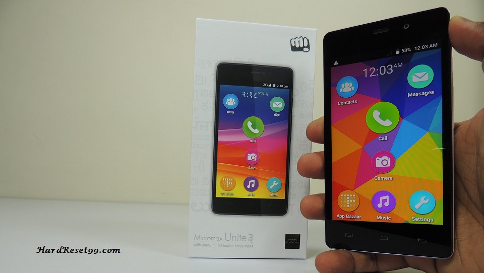 Micromax Unite 3 Hard reset, Factory Reset and Password Recovery