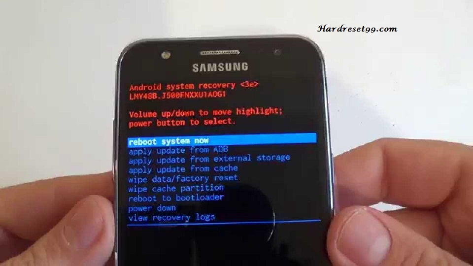 Samsung Galaxy J5 Sm J500fn Hard Reset Factory Reset And Password Recovery
