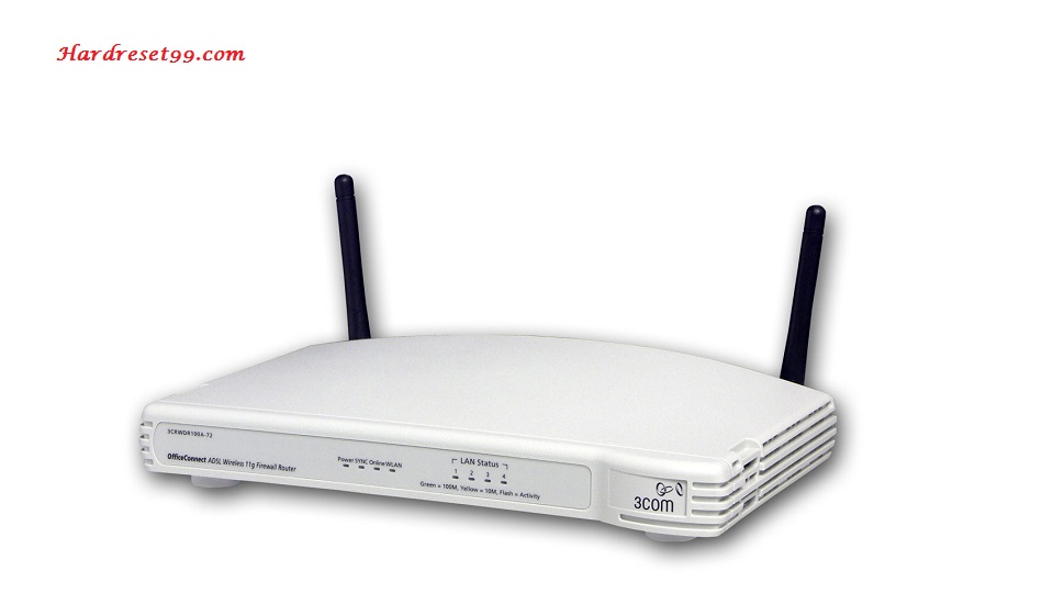 3Com WL522 Router - How To Reset To Factory Defaults Settings