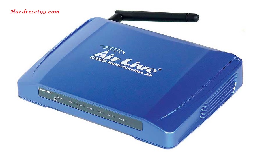 Airlive WL-5470AP Router - How To Reset To Factory Defaults Settings