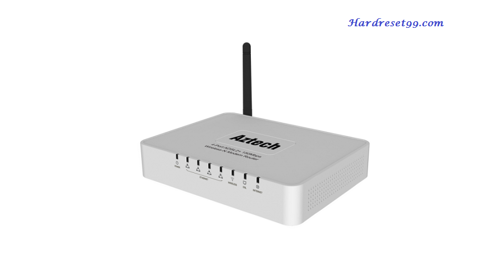 Aztech DSL5018EN-1T1R Router - How to Reset to Factory Settings