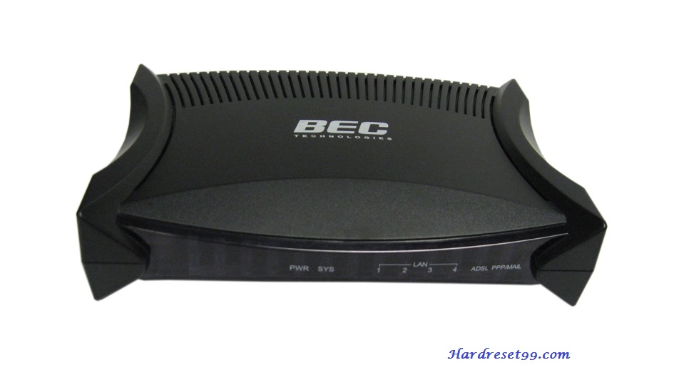 BEC-Technologies 7402GTM-MI Router - How to Reset to Factory Settings