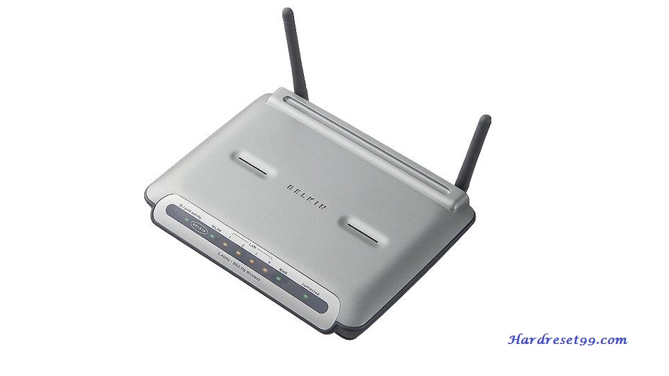 Belkin F5D7231-4v2 Router - How to Reset to Factory Settings
