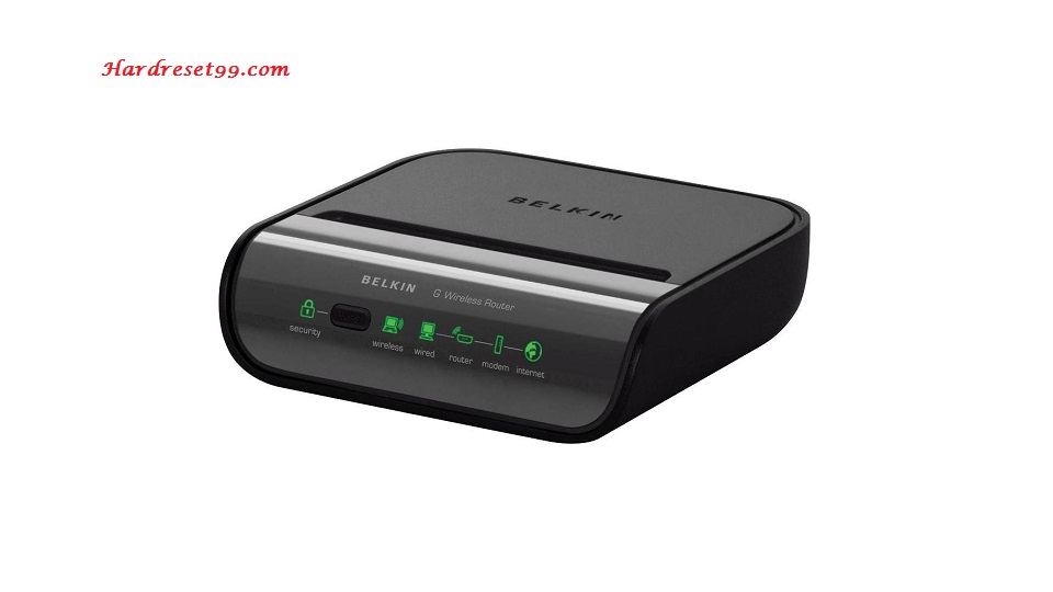 Belkin F5D7234-4v4 Router - How to Reset to Factory Settings