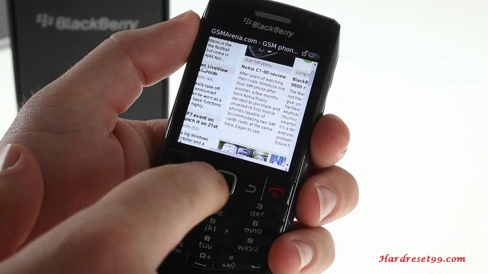 BlackBerry 9105 Pearl Hard reset - How To Factory Reset