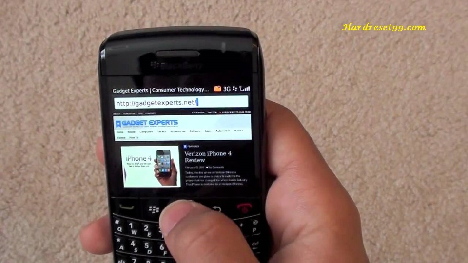 BlackBerry 9780 Bold Hard reset - How To Factory Reset