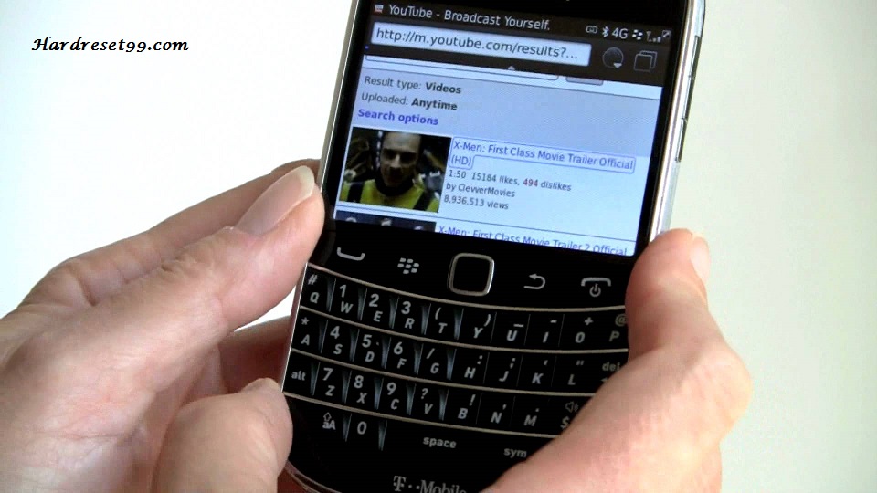 BlackBerry 9900 Bold Hard reset - How To Factory Reset