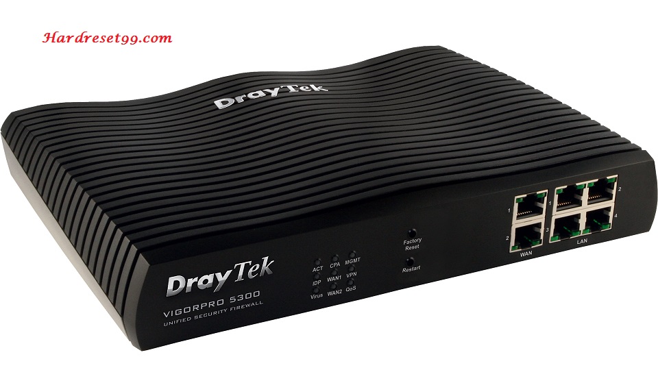 DrayTek VigorPro 5300 Router - How to Reset to Factory Settings