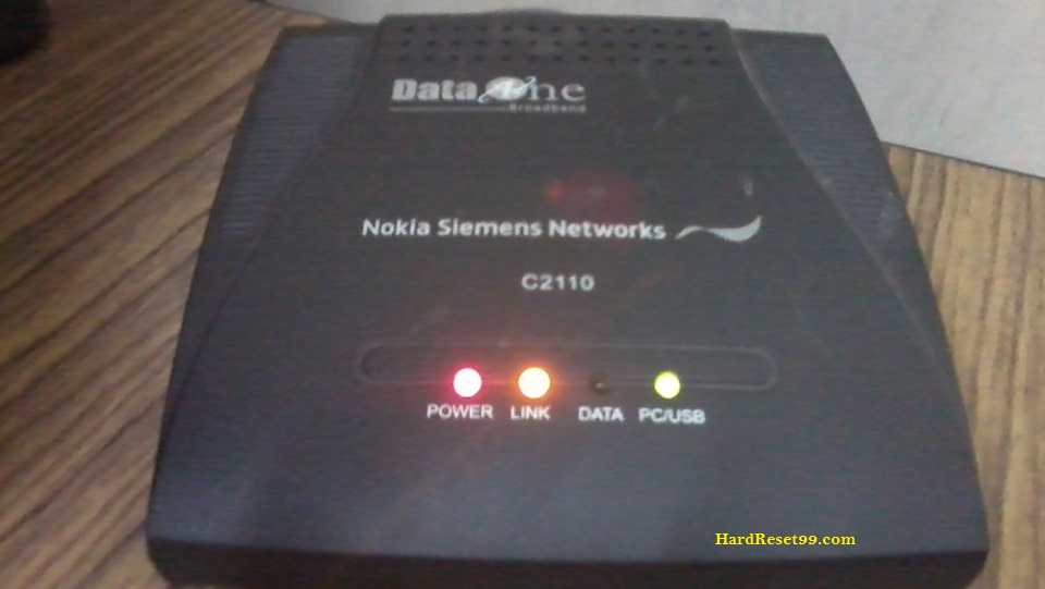 Siemens C2110 Router - How to Reset to Factory Settings