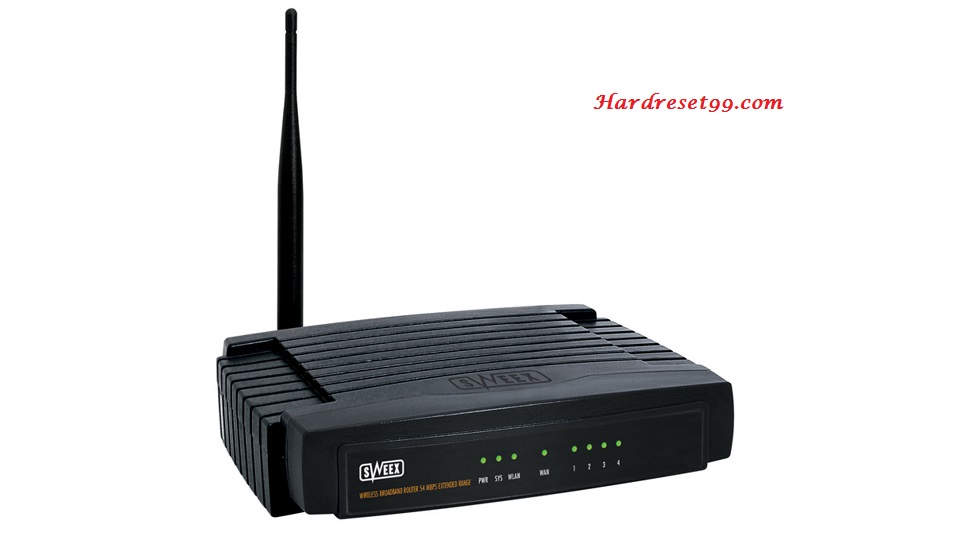 Sweex LW055 Router - How to Reset to Factory Settings