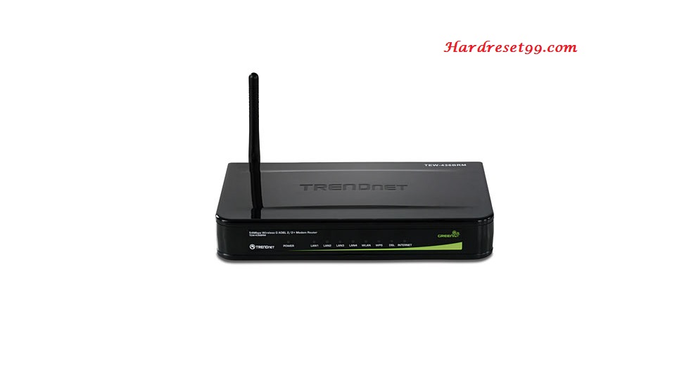 TRENDnet TEW-436BRM Router - How to Reset to Factory Settings