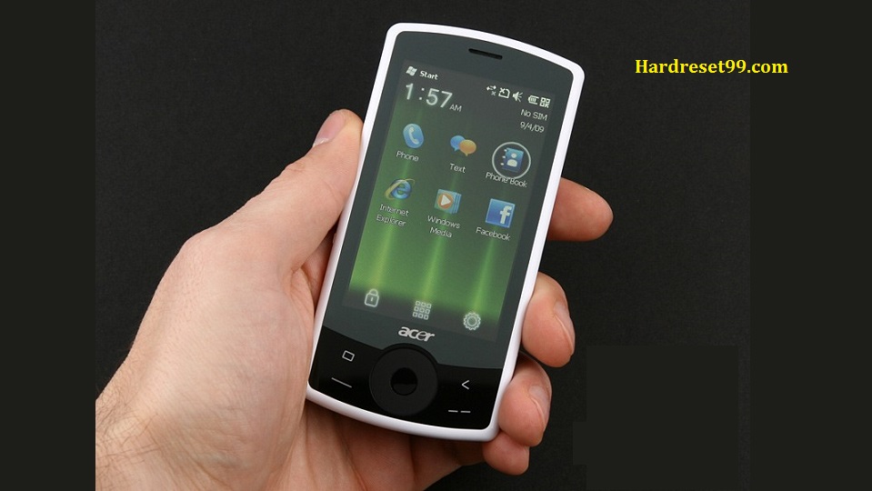 ACER E100 beTouch Hard reset, Factory Reset and Password Recovery