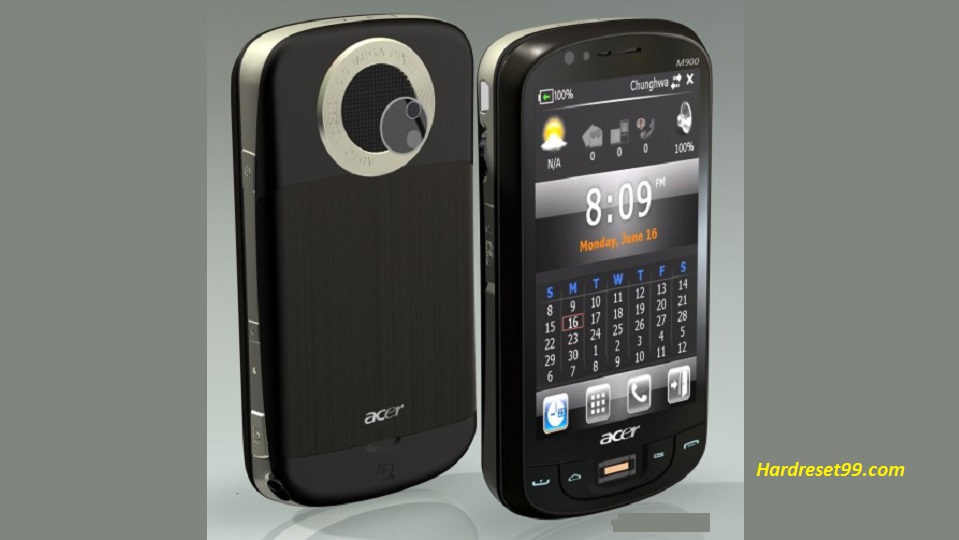 ACER M900 Hard reset, Factory Reset and Password Recovery