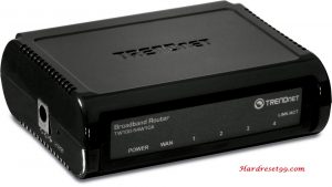 TRENDnet TW100-S4W1CA Version-G Router - How to Reset to Factory Settings
