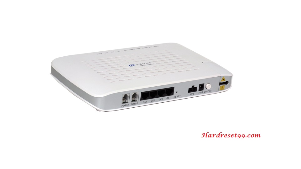 Zhone ZNID-GPON-2426A-1MB Router - How to Reset to Factory Settings