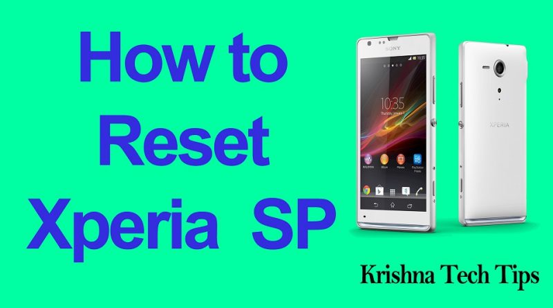 How to Factory Reset Sony Xperia SP C5303